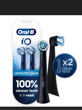 Oral‑B iO Ultimate Clean Replacement Brush Head- Black; ONE for sale NOT 2